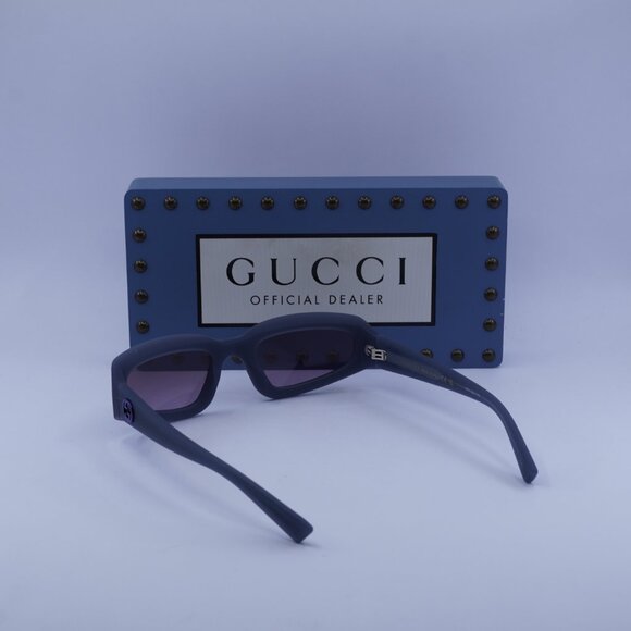 Gucci GG1787S 004 Cat Eye Sunglasses - Milky Grey/Violet - Picture 6 of 11